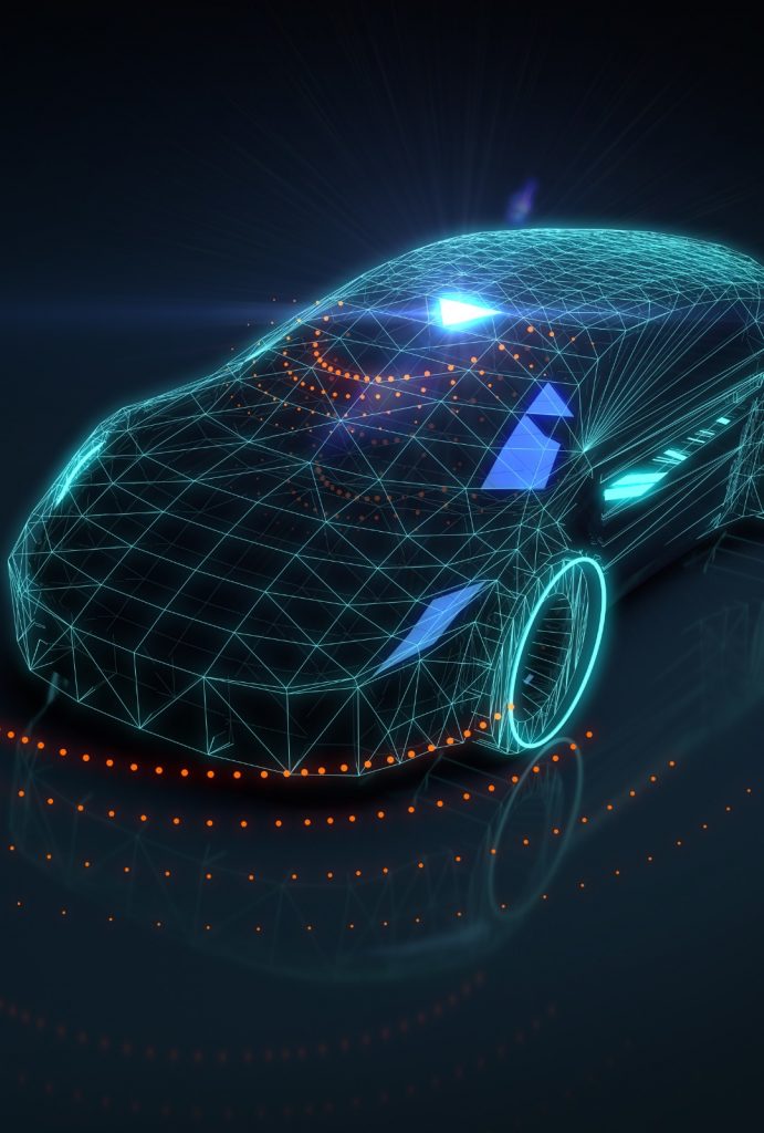 Futuristic autonomous vehicle